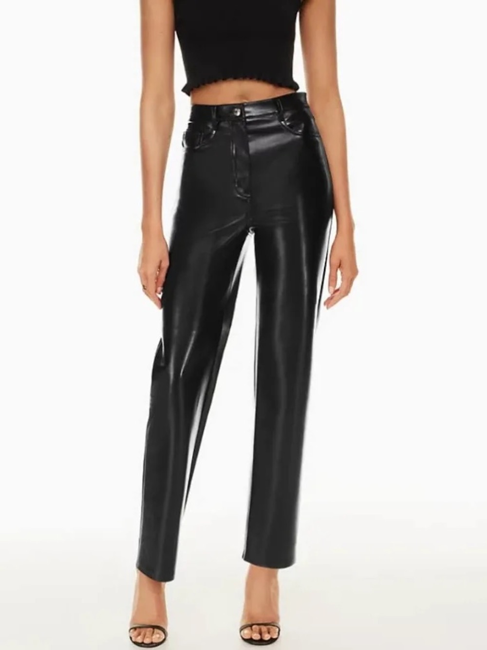 Aritzia Black Leather Pants (Wilfred)